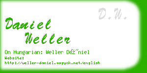 daniel weller business card